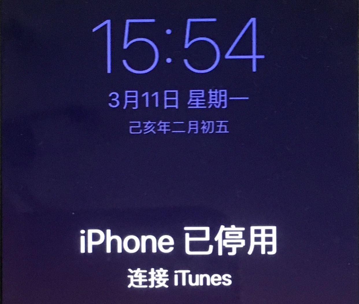 苹果手机显示iphone已停用怎么办?